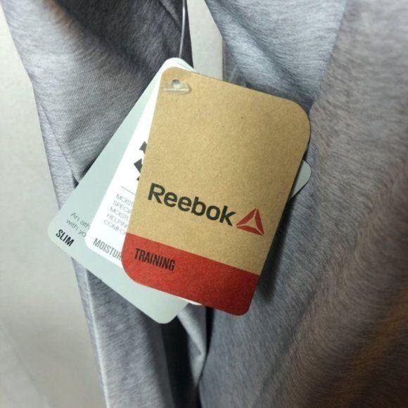 Reebok Perfect Long Sleeve Training Top Gray Large Womens Workout Gym Shirt - Picture 3 of 6